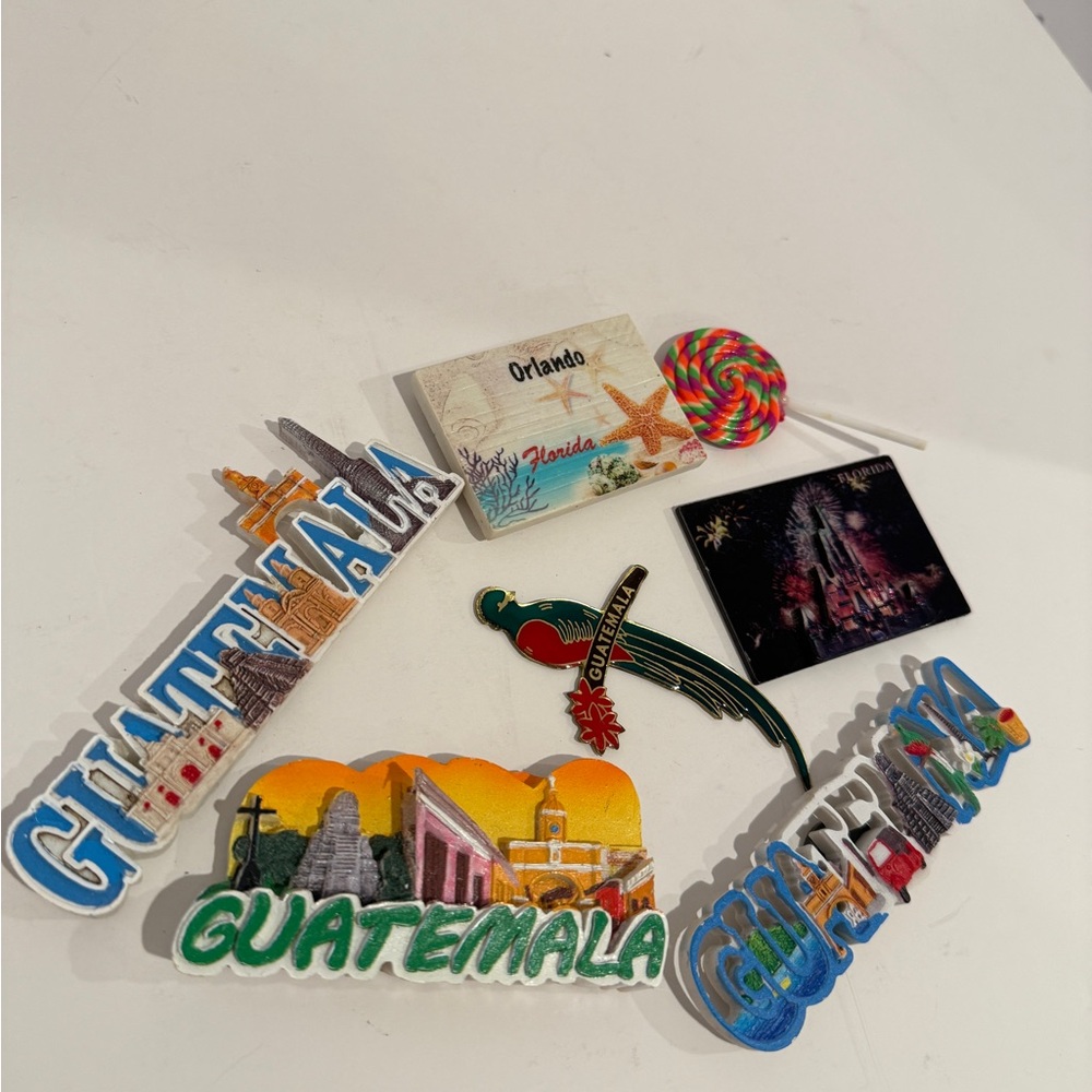 Colorful Guatemala Souvenir Magnet Set